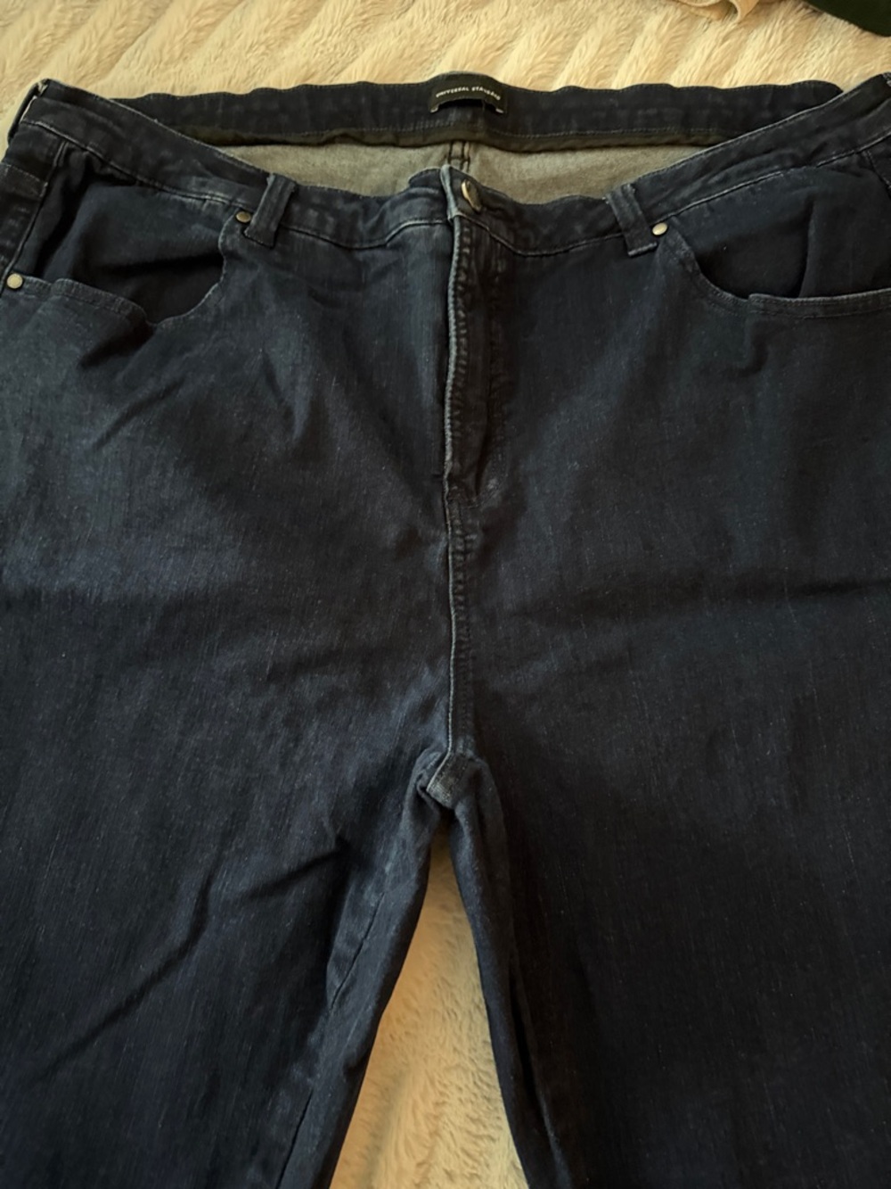 Universal Standard Dark Blue Wide-Leg Jeans